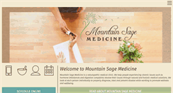 Desktop Screenshot of mountainsagemedicine.com